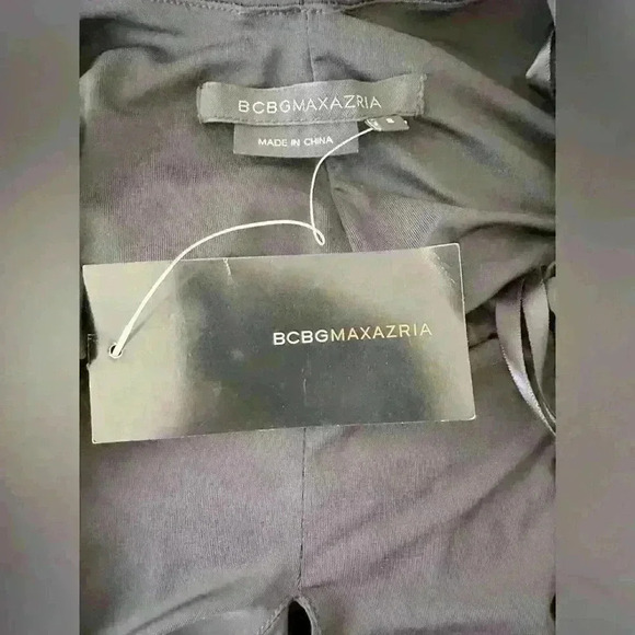 BCBGMAXAZRIA A-Line Jersey Halter Low Back Midi Dress With Tie Back Size Small - Picture 7 of 11